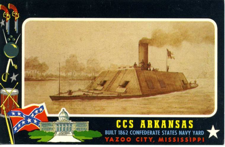 Postcard, C.S.S. Arkansas