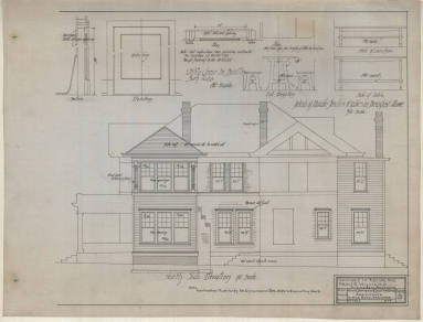 Drawing, Thompson Architectural - Mrs. J.E. Williams