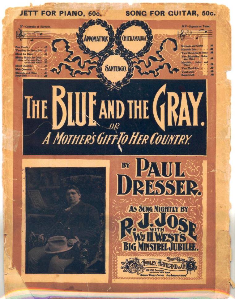 Sheet Music, "The Blue and the Gray"