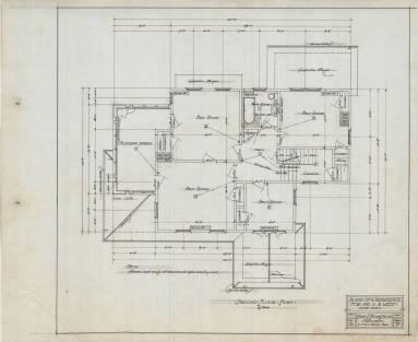 Drawing, Thompson Architectural - A.M. West, Little Rock