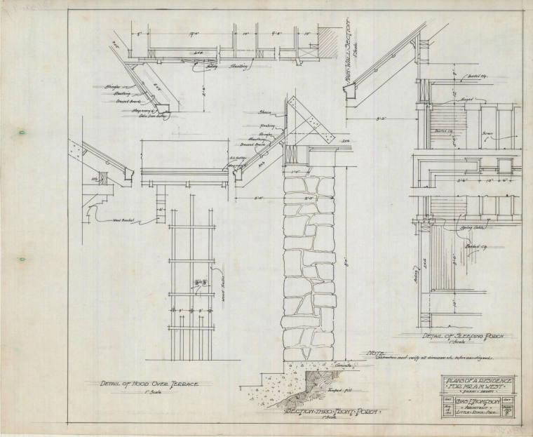 Drawing, Thompson Architectural - A.M. West, Little Rock