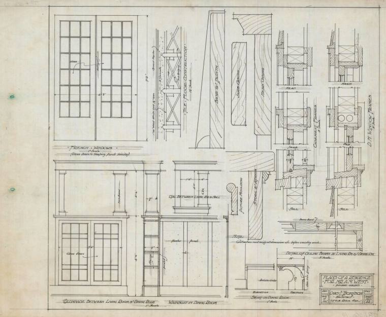 Drawing, Thompson Architectural - A.M. West, Little Rock