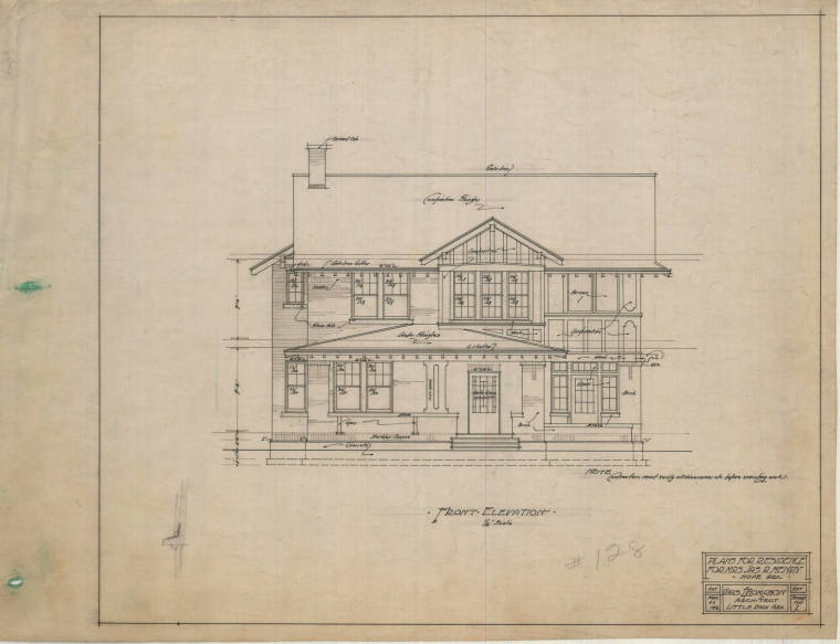 Drawing, Thompson Architectural - Mrs. James Henry, Hope