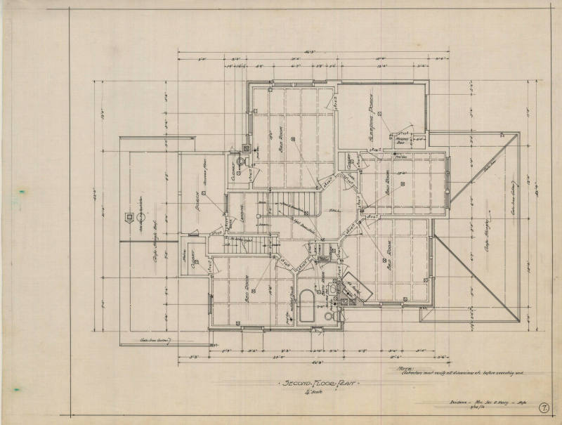 Drawing, Thompson Architectural - Mrs. James Henry, Hope