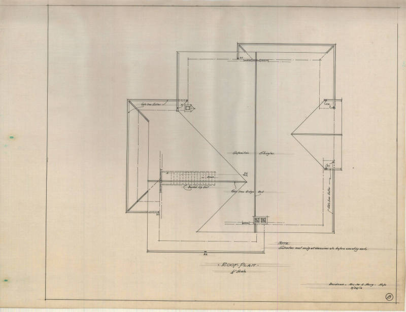 Drawing, Thompson Architectural - Mrs. James Henry, Hope