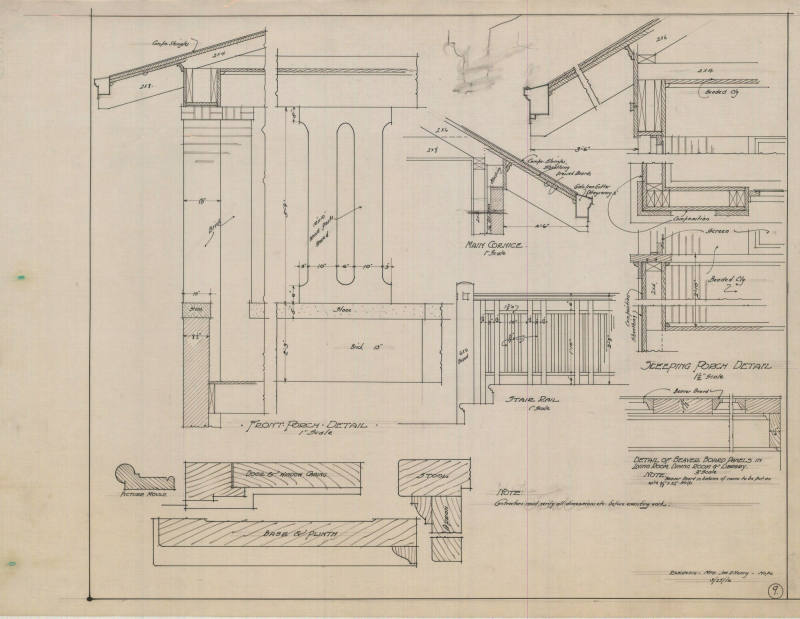 Drawing, Thompson Architectural - Mrs. James Henry, Hope