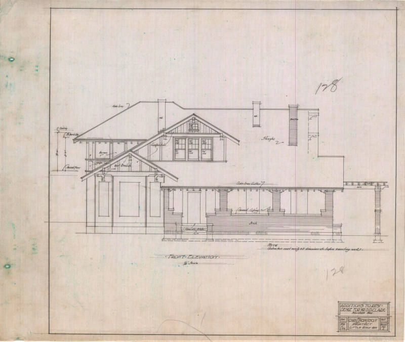 Drawing, Thompson Architectural - D.D. Clark, Malvern