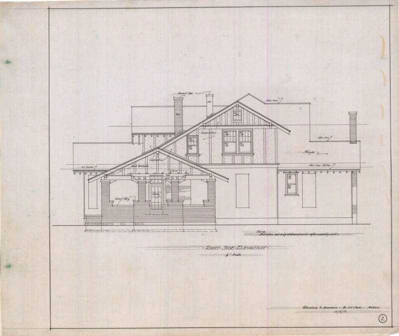 Drawing, Thompson Architectural - D.D. Clark, Malvern