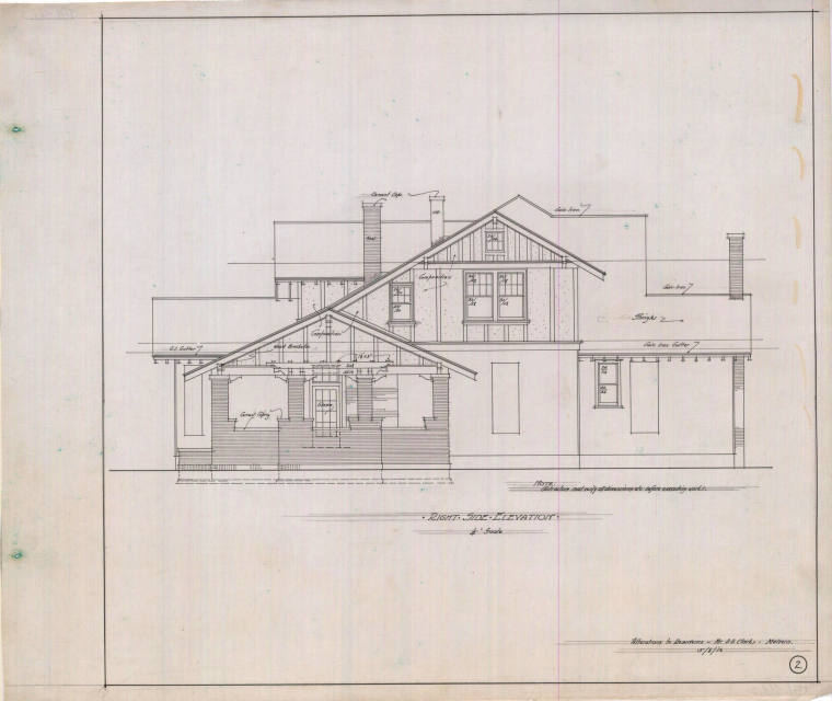 Drawing, Thompson Architectural - D.D. Clark, Malvern