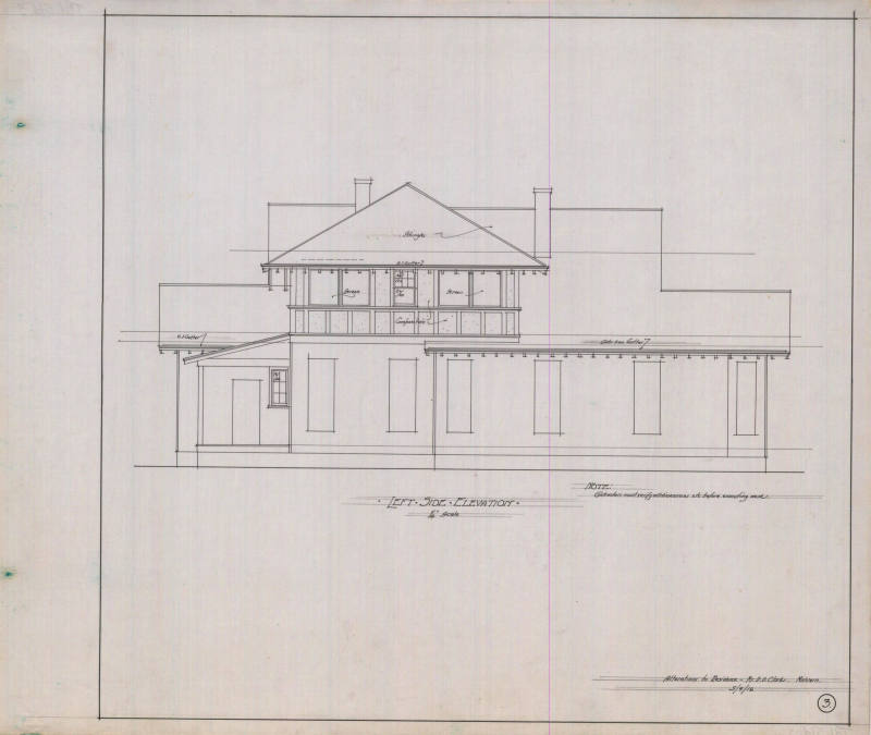 Drawing, Thompson Architectural - D.D. Clark, Malvern