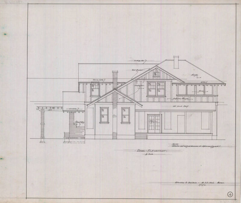 Drawing, Thompson Architectural - D.D. Clark, Malvern