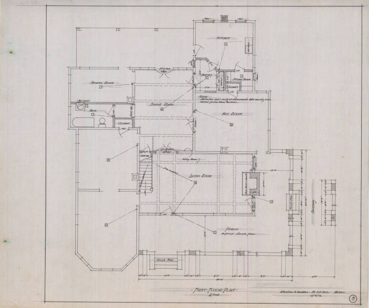 Drawing, Thompson Architectural - D.D. Clark, Malvern