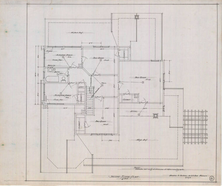 Drawing, Thompson Architectural - D.D. Clark, Malvern