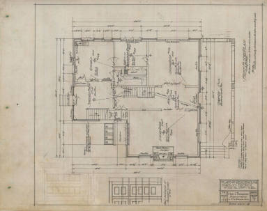 Drawing, Thompson Architectural - Mrs. Jo Nichol, Pine Bluff