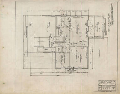 Drawing, Thompson Architectural - Mrs. Jo Nichol, Pine Bluff