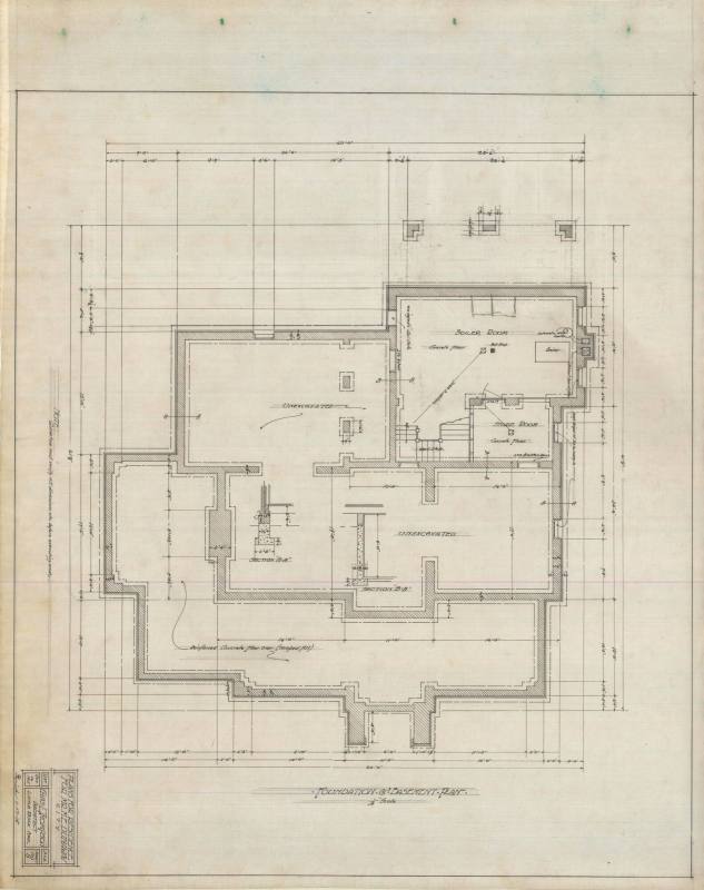 Drawing, Thompson Architectural - M.E. Dunaway, Little Rock