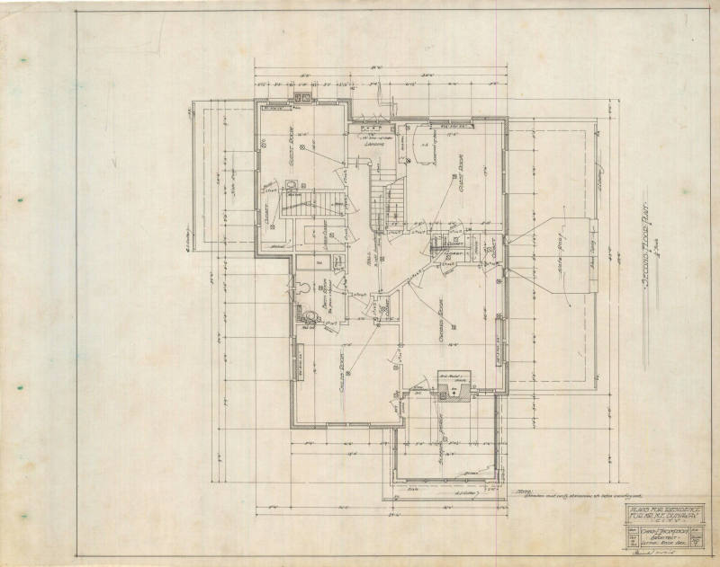 Drawing, Thompson Architectural - M.E. Dunaway, Little Rock