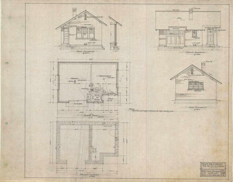 Drawing, Thompson Architectural - M.E. Dunaway, Little Rock