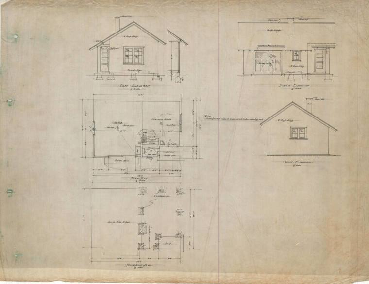 Drawing, Thompson Architectural - M.E. Dunaway, Little Rock