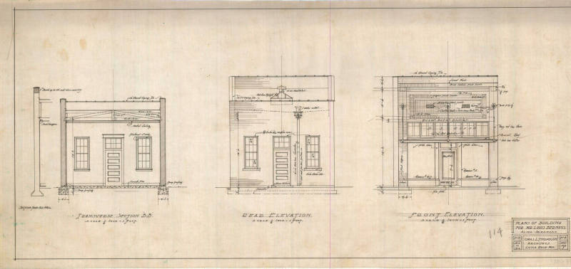 Drawing, Thompson Architectural - Louis Bernays, Alma