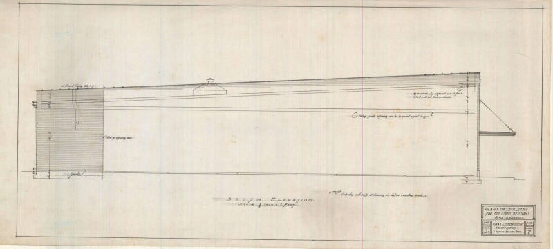 Drawing, Thompson Architectural - Louis Bernays, Alma