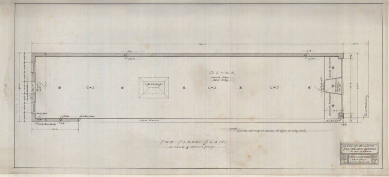 Drawing, Thompson Architectural - Louis Bernays, Alma