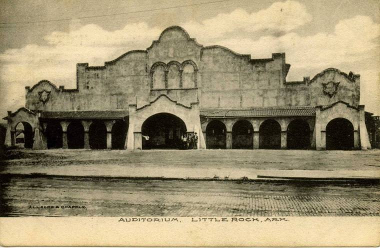 Postcard, Little Rock City Auditorium