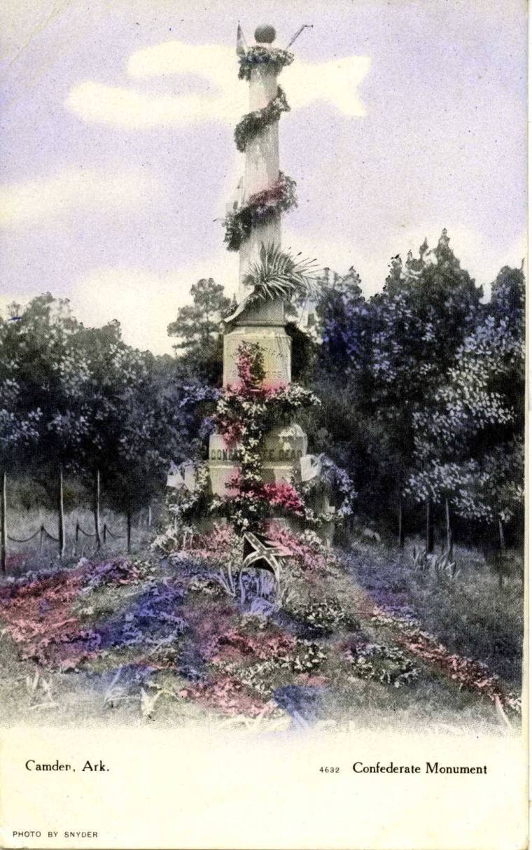 Postcard, Camden Confederate Monument