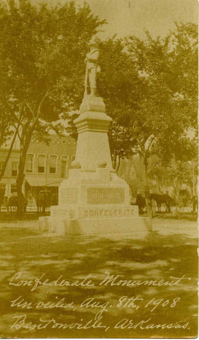 Postcard, Bentonville Confederate Monument