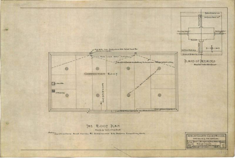 Drawing, Thompson Architectural - Ashley County Courthouse