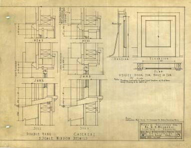 Drawing, Thompson Architectural - W.B. McConnell, Little Rock