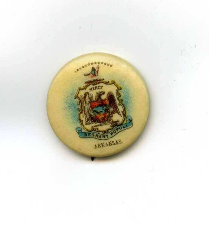 Button/Pinback, Advertising - Arkansas State Seal