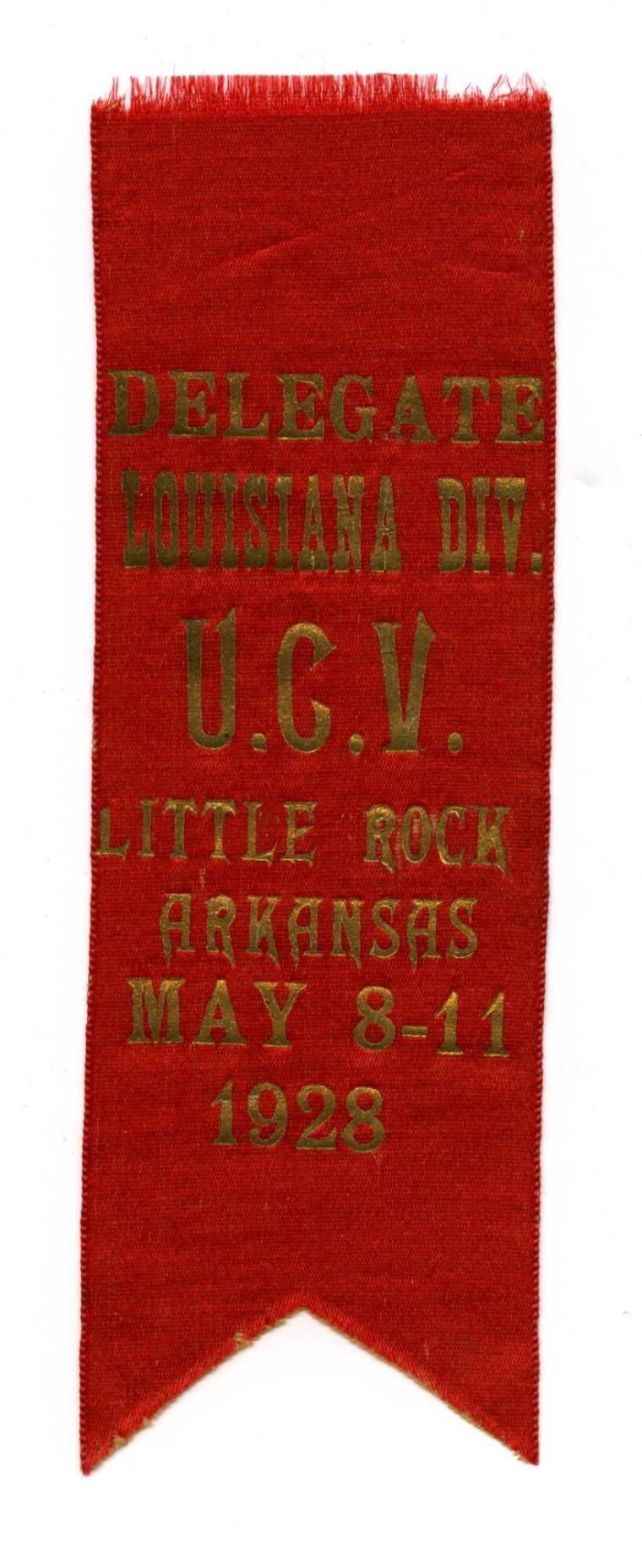 Ribbon, U.C.V. Reunion Delegate