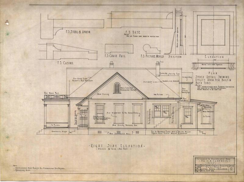 Drawing, Thompson Architectural - C.B. Campbell, Little Rock