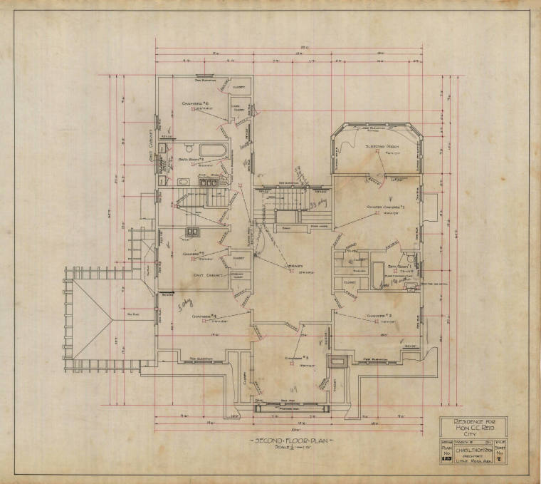 Drawing, Thompson Architectural - C.C. Reid, Little Rock