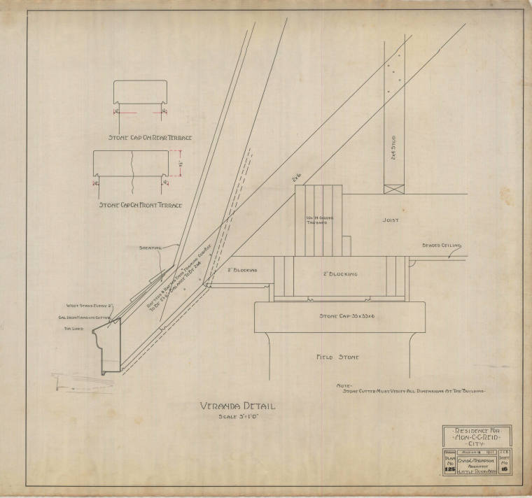 Drawing, Thompson Architectural - C.C. Reid, Little Rock