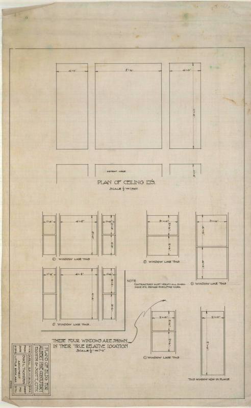 Drawing, Thompson Architectural - Albert Pike Consistory