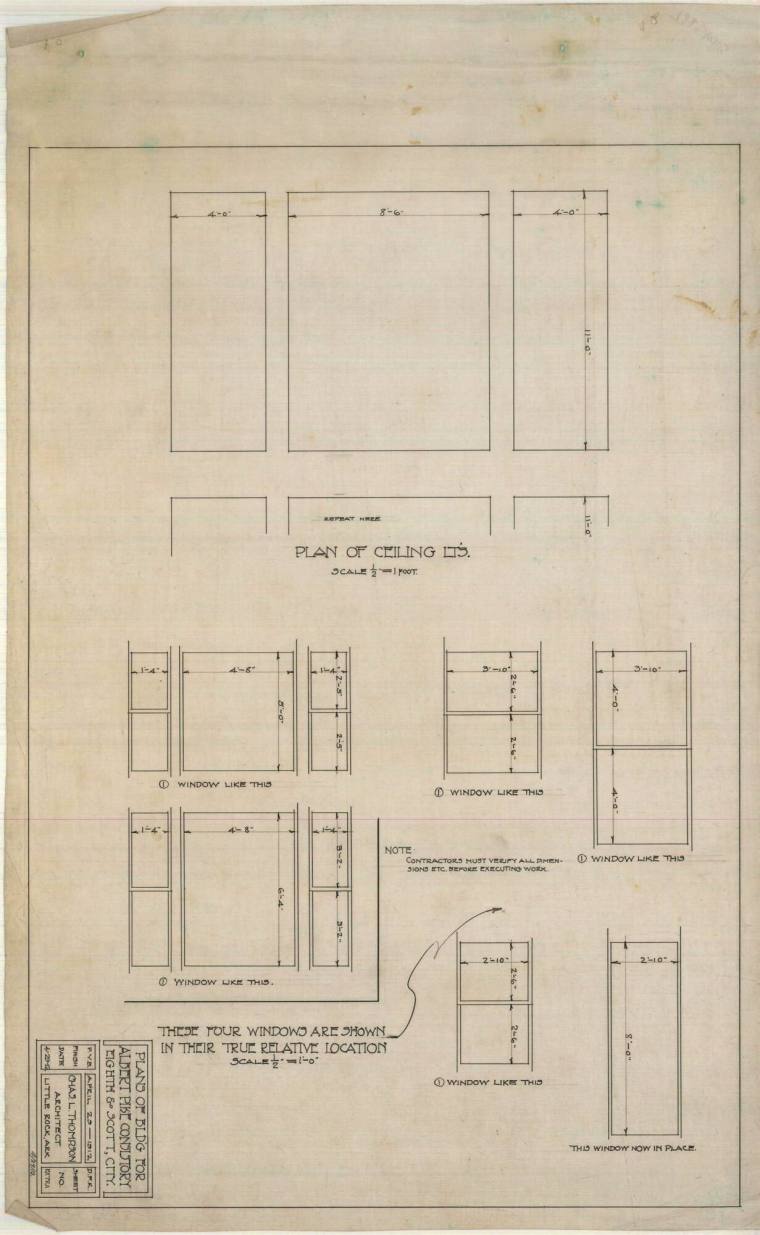 Drawing, Thompson Architectural - Albert Pike Consistory