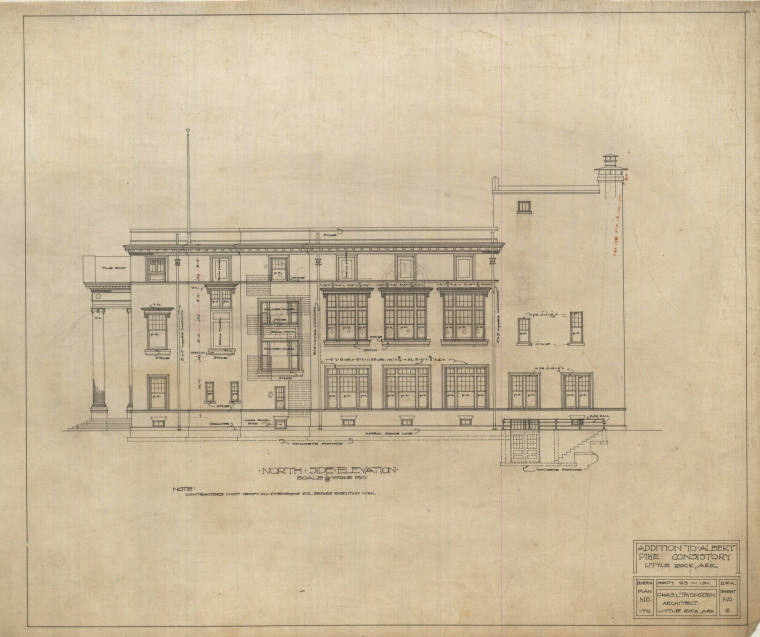 Drawing, Thompson Architectural - Albert Pike Consistory