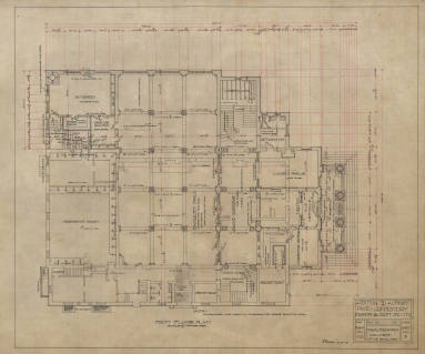 Drawing, Thompson Architectural - Albert Pike Consistory