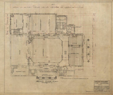 Drawing, Thompson Architectural - Albert Pike Consistory