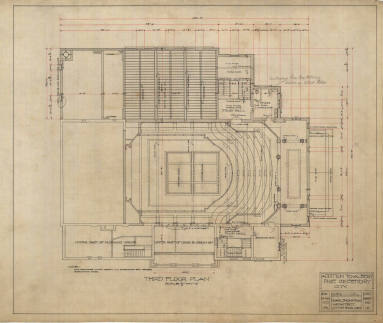 Drawing, Thompson Architectural - Albert Pike Consistory