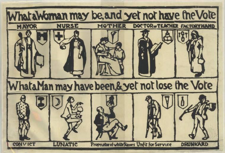 Poster, Women's Suffrage