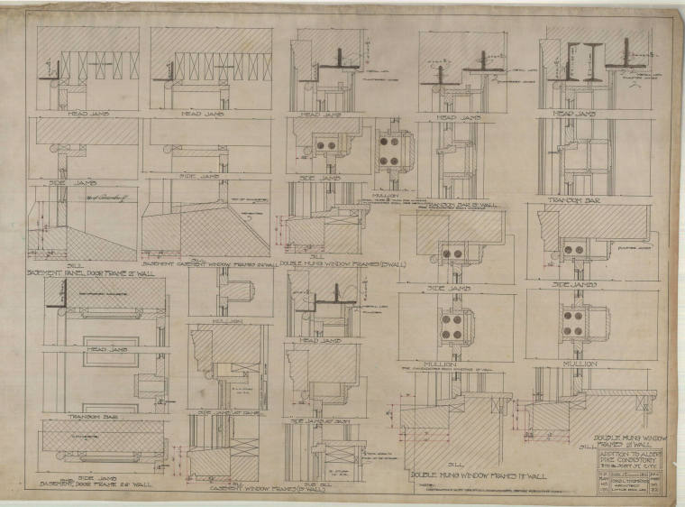 Drawing, Thompson Architectural - Albert Pike Consistory