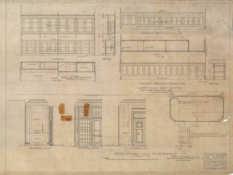 Drawing, Thompson Architectural - Albert Pike Consistory