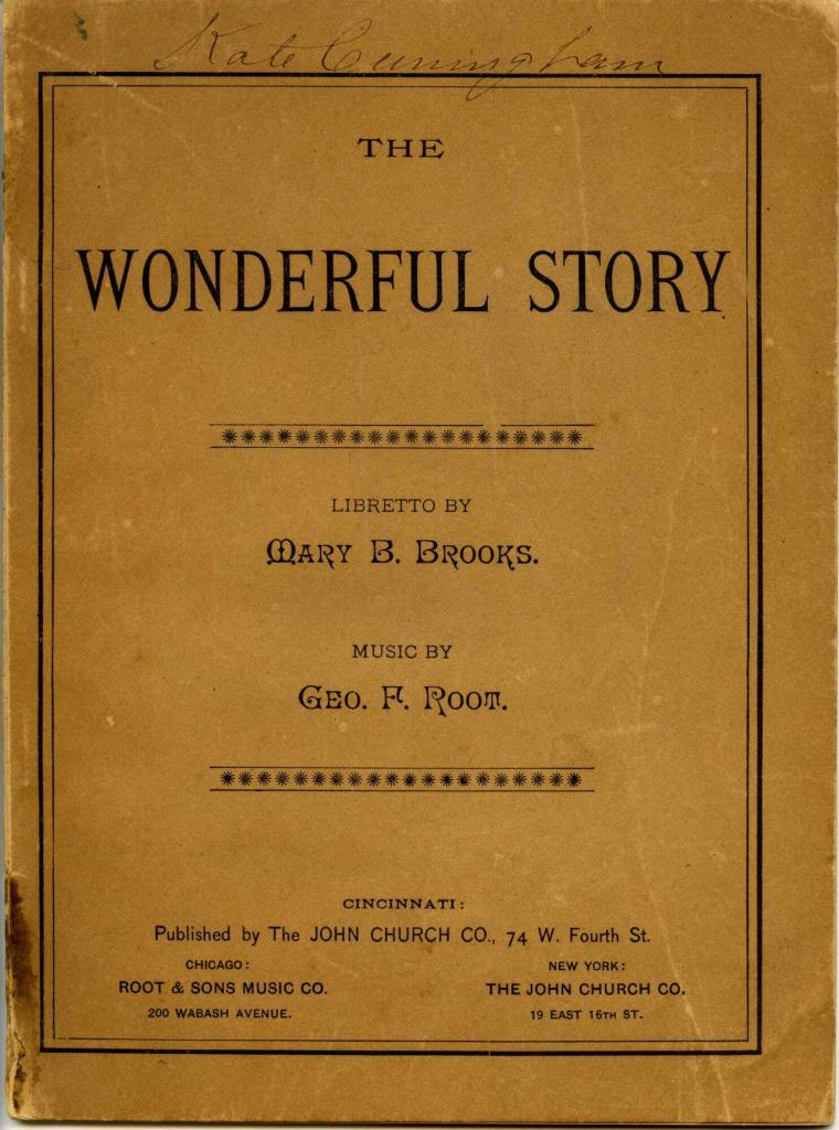 Play Booklet, "The Wonderful Story" by Mary Burt Brooks