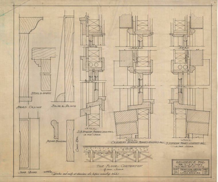 Drawing, Thompson Architectural - L.J. Ashby, Little Rock