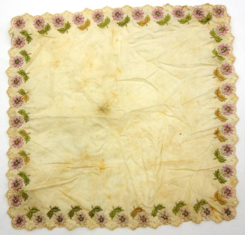 White Silk Handkerchief