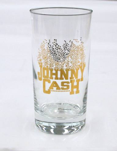 Johnny Cash drinking glass