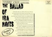 Broadside, The Ballad of Ira Hayes - Johnny Cash